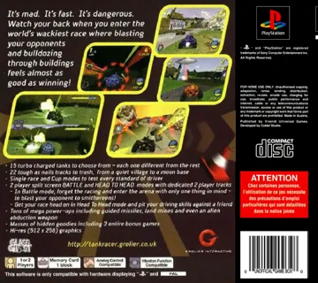 Tank Racer (EU) box cover back